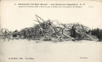 1916 Brabant-Le-Roi, the ruins of a Zeppelin