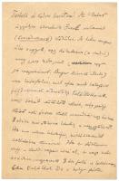 1934 Goldziher Ignác orientalista saját kézzel írt levelezőlapja Heller Bernátnak