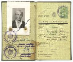 Fényképes magyar útlevél 1946