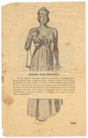 1944 'Te is mosod kezeidet?' Röplap a holokausztról, viseltes állapotban, 20×13 cm