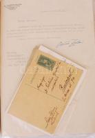 1935 építész hagyaték: tervrajzok, okmányok, levelek, pályázati munkák stb