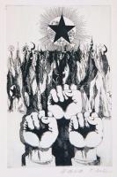 1919-1979 Tizenhat metszet. 16 művésztől szocreál, rézkarcok, linók, számozott 200/159