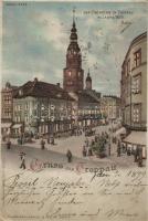 1899 Opava Hláska hold to light, litho, s: Hartel (EK)