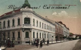 Besztercebánya Deák street, irredenta overprint (EM)