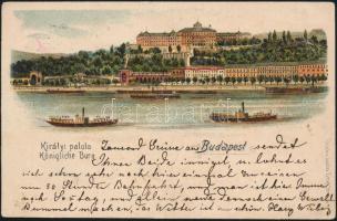 Budapest I. Királyi palota (Budavári Palota), litho (fl)