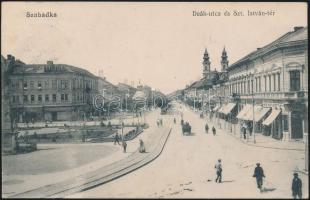 Szabadka Deák street and St. István square, tombstone shop