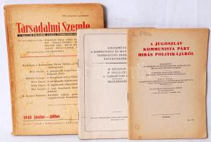 Cca 1948 Jugoszláv ellenes propaganda füzet és értekezések, összesen: 3db