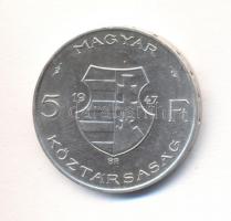 1947. 5Ft Ag "Kossuth" T:2 ph