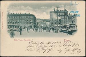 1899 Fiume Adamich square, quay