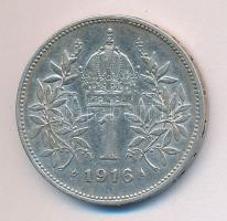 Ausztria 1916. 1K Ag T:2 Austria 1916. 1 Corona Ag C:XF
