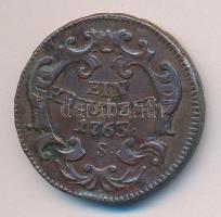 Ausztria/magyar verdejel 1763S 1Kr "Mária Terézia" T:2,2-