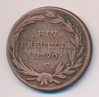 Ausztria/magyar verdejel 1790S 1Kr "II József" T:2-,3