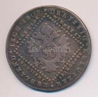Ausztria/magyar verdejel 1807S 30Kr T:3