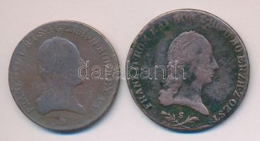 Ausztria/magyar verdejel 1800B 3Kr + 1800S 6Kr T:3,3-