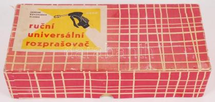 cca 1970 Csehszlovák kézi permetező eredeti dobozában