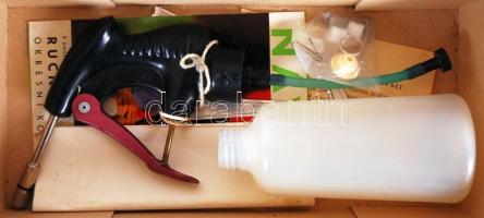 cca 1970 Csehszlovák kézi permetező eredeti dobozában