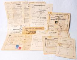 1900-1930 vegyes okmánytétel: Anyakönyv, tanúsítvány, német nyelvű okmányok, stb