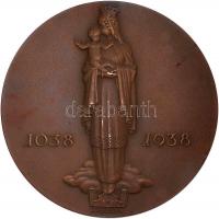 Madarassy Walter (1909-1994) 1938. "Szent István Alba Regia alapítója" nagyméretű Br emlék...