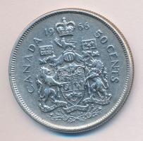 Kanada 1966. 50c Ag "II. Erzsébet" T:2- Canada 1966. 50 Cents Ag "Elizabeth II" C:VF