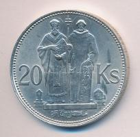 Szlovákia 1941. 20K Ag "Cirill és Metód" T:2 Slovakia 1941 20 Korun Ag "St. Kyrill and St. Methodius" C:XF