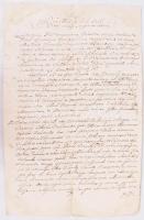 1785 Hegedűs Jánosnak a Győri Kerület vízügyi igazgatójának, Sopron vármegye földmérőjének levele is...