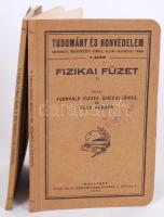Tudomány és Honvédelem 3-4: Grabovszky Camill - Thierjung Dezső: Kémiai füzet II. Fornvald József - Kiricsi János - Péch Aladár: Fizikai füzet I. Bp., 1930, Toldi Lajos Könyvkereskedése