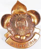 "Hungária" feliratú cserkész jelvény 5×4 cm