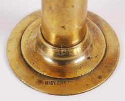 Réz olajmécsesek, összesen:4 db, 2×24 cm, 2×6 cm