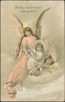 Christmas, angels with toys (EB)