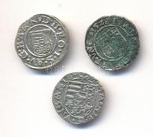 1400-1500-as évek 3db különféle Dénár, mind klf uralkodótól T:2,2-