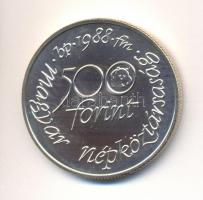 1988. 500Ft Ag "Világ vadvédelmi alap" T:BU
