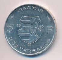 1946. 5Ft Ag "vastag Kossuth" T:2 ph.