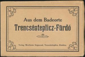 Trencsénteplic - régi képeslap leporello 10 lappal