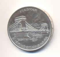 1956. 20Ft Ag "Tízéves a Forint / Lánchíd" T:2