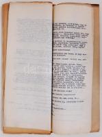 Anday Ernő - Buday Dénes: Csárdás. Zenés színmű 4 felvonásban Gépi kézirat. 70p