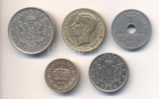 Románia 1921-1938. 2B, 1L, 2L, 10L T:2,2- Romania 1921-38. 2 Bani, 1 Leu, 2 Lei, 10 Lei C:XF,VF