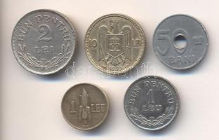Románia 1921-1938. 2B, 1L, 2L, 10L T:2,2-
Romania 1921-38. 2 Bani, 1 Leu, 2 Lei, 10 Lei C:XF,VF