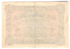 Német Birodalom 1923. 1.000.000M sosozat/sorszám bal és jobb oldalt T:III
German Empire 1923. 1.000....