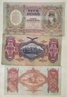 Magyar bankjegy gyűjtemény 27db klf papírpénzzel, közte: 1946. 100Ft + 1848. 100Ft "Kossuth bankó" + 1Ft + 5Ft "Kossuth bankó" T:vegyes