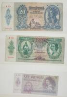 Magyar bankjegy gyűjtemény 27db klf papírpénzzel, közte: 1946. 100Ft + 1848. 100Ft "Kossuth ban...