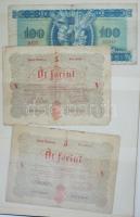 Magyar bankjegy gyűjtemény 27db klf papírpénzzel, közte: 1946. 100Ft + 1848. 100Ft "Kossuth ban...