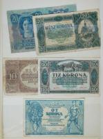 Magyar bankjegy gyűjtemény 27db klf papírpénzzel, közte: 1946. 100Ft + 1848. 100Ft "Kossuth ban...