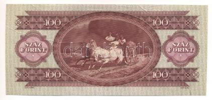 1949. 100Ft vágáshibás (167x75mm) T:I