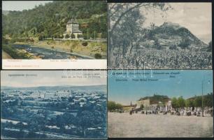 4 db régi, városképes lap az erdélyi területről