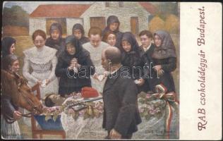 RAB chocolate factory, Budapest, advertisement, s: Schiff-Jós Benő