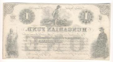 1852. 1$ "C" "Kossuth bankó" sorszámozás nélkül T:I
Hungary 1852. 1 Dollar &quot...