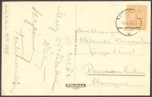 Szily Kálmán fizikus, nyelvész saját kézzel írt képeslapja