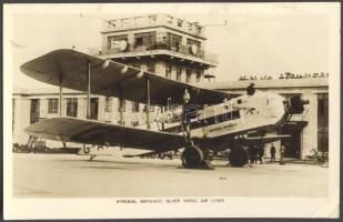 1924 Halász Andor pilóta, Weiss Manfréd főkonstruktőr saját kézzel írt képeslapja