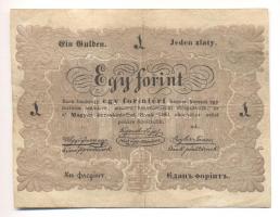 1848. 1Ft "Kossuth-bankó" keltezés nélkül T:III(körbevágva)