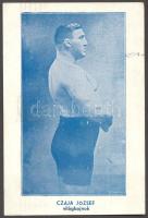 Czája József világbajnok birkózó saját kézzel írt képeslapj a Endre László fajvédő politikus, belügy...